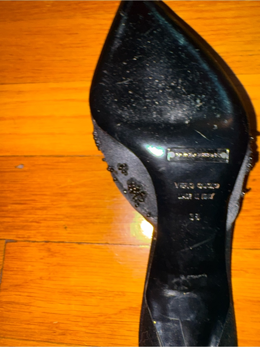 Dolce & Gabbana Black Beaded Pointed-Toe Mules - Picture 4 of 5